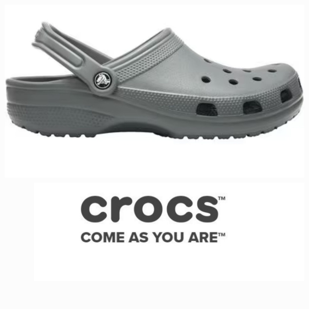 NEW Classic Crocs Clogs Grey Gray W8 / M6